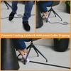 1PC 1/3M Floor Cord Cover Sheaths PVC Flexible Electrical Conduit Cable Protectors Self-adhesive Cable Hiders for Floors