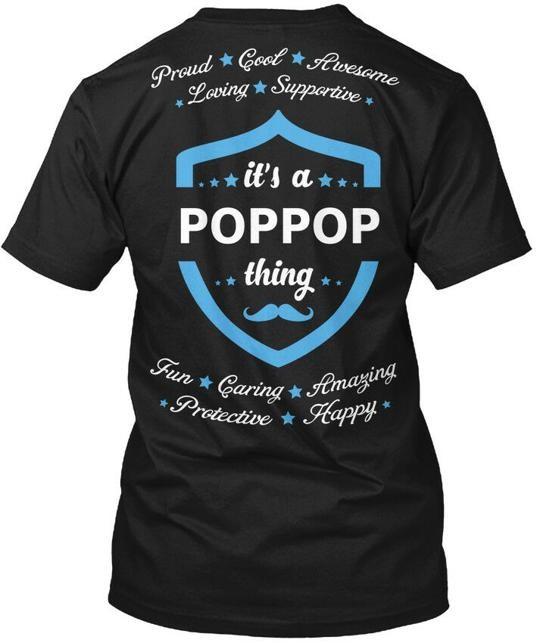 Its A Poppop Thing Proud Cool T-Shirt Made in the USA Size S to 5XL M