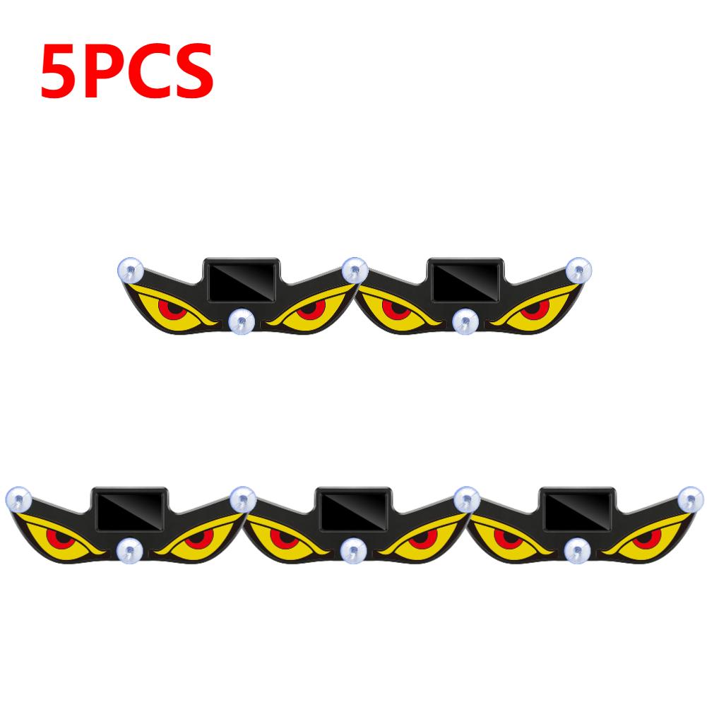 1-5pcs Car LED Devil Eyes Light Decorative Lights USB Warning Lights Dynamic Demon Eye Lights Atmosphere Light Auto Accessories