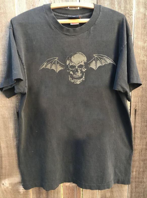 Avenged Sevenfold Deathbat metal band charcoal t-shirt QT6544 Unisex T-Shirt XXL