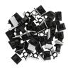50pcs Cable Management Clips Adjustable Adhesive Nylon Wire Cord Clamp Organizer Black