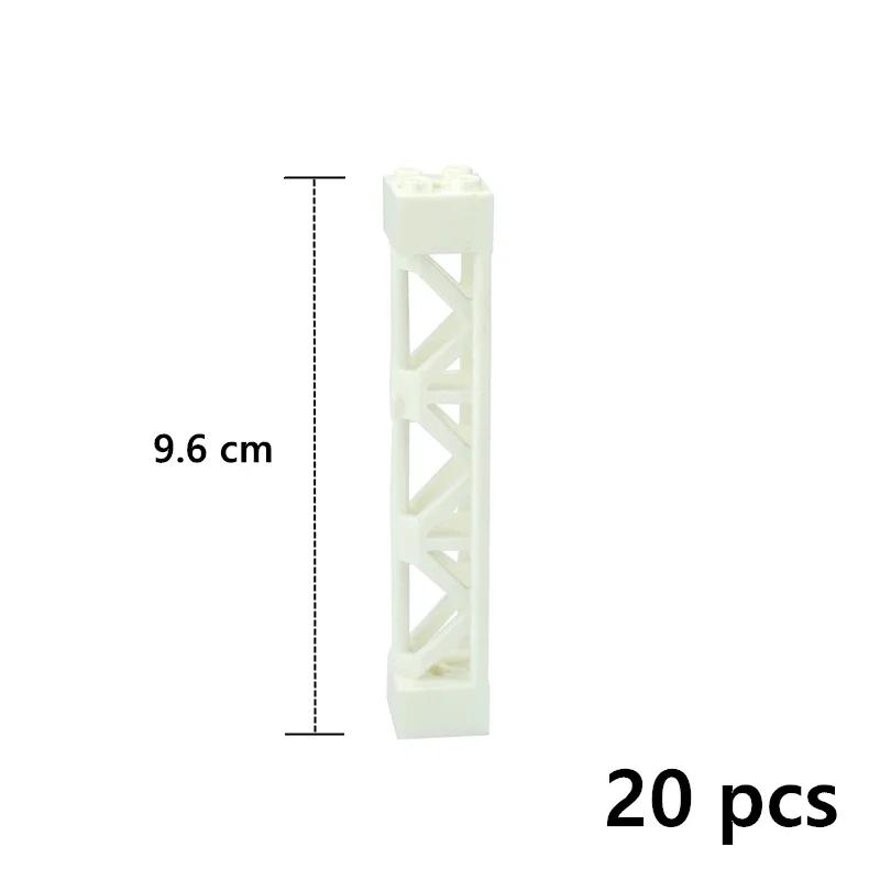 Building Blocks Imitating Steel Structure Suspension Bridge MOC 95347 Pillars DIY Assembly Railway Track Support Bracket