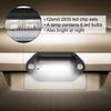 8PCS 6 LED Car License Number Plate Light For SUV Truck Trailer Van Tag Step Lamp White Bulbs Car Products License Plate Lights