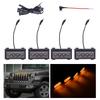 RGB Daytime Running Yellow Grille Light for Jeep Wrangler JL 2018-2023 (App-Compatible)