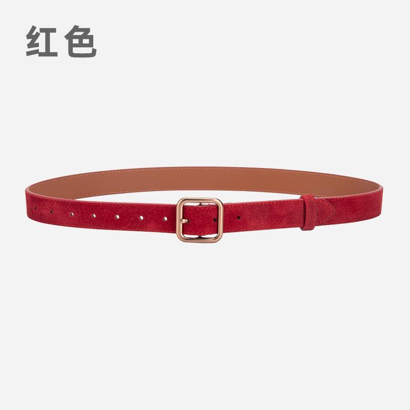 Wind Belt Ladies Belt Frosted Velvet Decorative Jeans Dress Belt Women