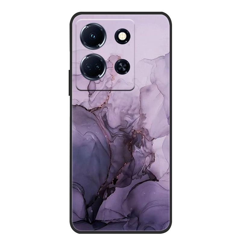 Schutzhülle aus weichem, mattem Silikon in Marmoroptik für Infinix Note 30 4G, passend für Infinix Note 30 Pro, 30i und 30 VIP – Rundumschutz