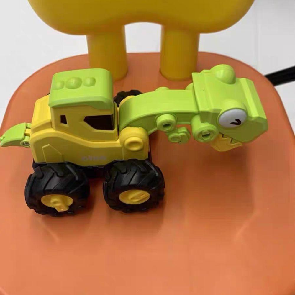 Puzzle Children Pull Back Toy Car Plastic Kids Excavator Car Toy  Boys Toy