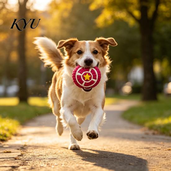 Interactive Pet Toys for Boredom And Anxiety Round Shield Dog Toy, Squeaky Latex Chew Safe Puppy Teething Fetch Teeth Cleaning Toy Small Medium