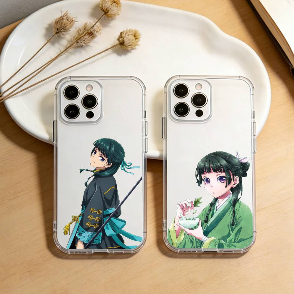 The Apothecary Diaries Maomao Phone Case For iPhone 17 16 15 14 13 12 11 Mini Pro Max Plus Transparent Cover