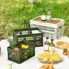 Große Kapazität Camping Picknickkorb Multifunktionell Faltbarer Campingkorb Picknicks