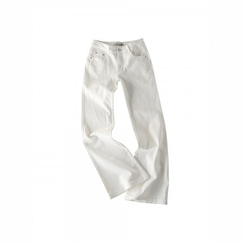 Womens Low Rise Flared Jeans Slim Fit Vintage Style Casual Trousers Cotton Blend Stretch Denim Pants
