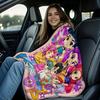 1 Pezzo Coperta in Flanella Cartone Animato K Pop Demon Hunter Peluche Coperta Alla Moda Calda per Camera da Letto Ufficio Riposino Viaggio Campeggio Carino Regalo per Fan