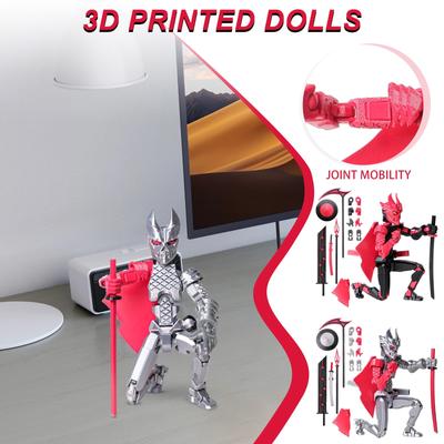 Joint Movable 3d Printed Doll Toy, Creative Decompression Desktop Ornament