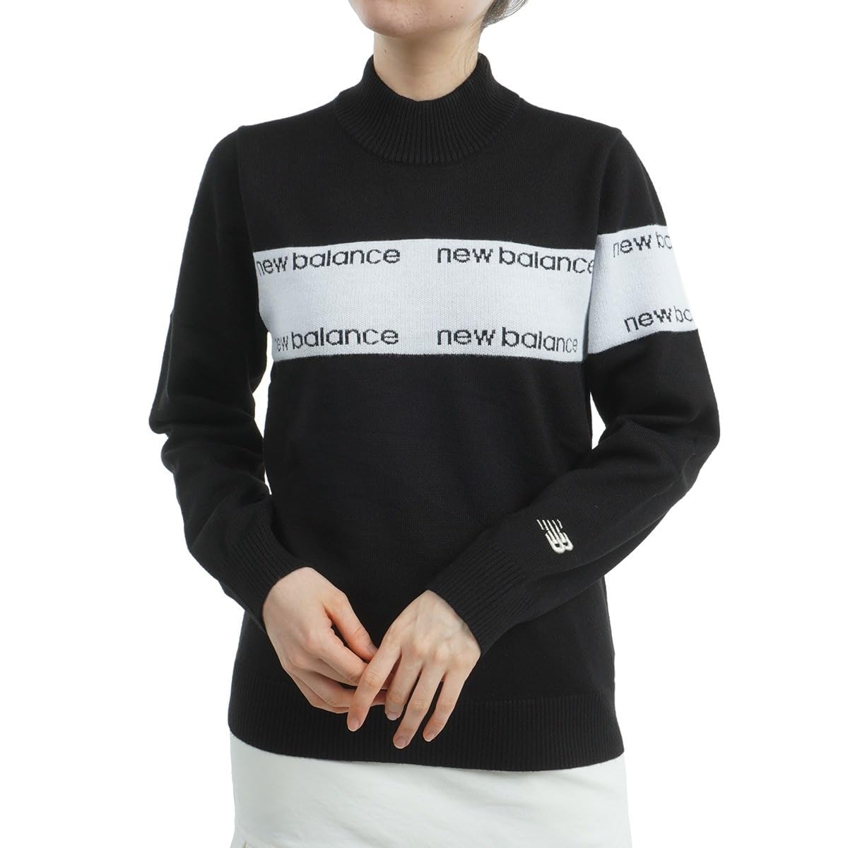 

Golf High Neck Knit 1 [New Balance] (Stretchy/Heat Retention) / Women s / 012-4274501 010_Black [M]