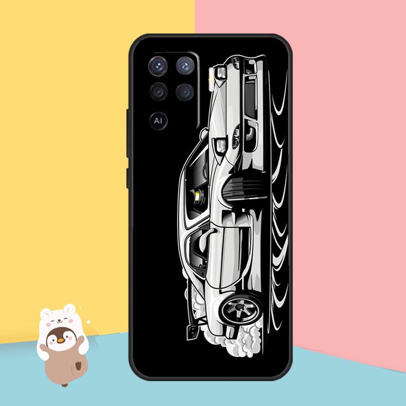 JDM Car RX7 MX5 Case For OPPO A54 A74 A94 A52 A72 A83 A91 A93 A15 A16 A5 A9 A31 A53 A53S 2020 Back Cover