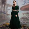 Brave cartoon movie character cosplay costume, Princess Merida court dress Halloween stage play costume