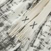 Men's Ink Wash Print Drawstring Casual Shorts Loose Streetwear Black White Bottoms