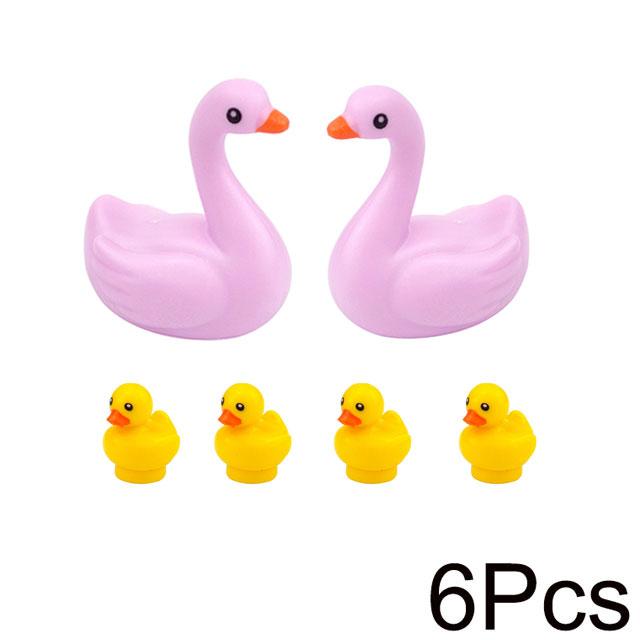 MOC Animals Building Blocks Flamingo Swan Otter Cat Dog Pug Chick Duck Eagle Sheep Owl Rabbit DIY Model Brick Toys for Children