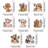 6Pcs Animal Pattern DIY Diamond Art Refrigerator Magnet Crystal Sparkling Diamond Magnets Set for Holiday Festive Parties