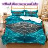 Seawater marine organisms Pattern Bedding,Quilt Set Quilt Cover Pillowcase Home Birthday Gift (1*duvet cover+2*pillowcase,without core)