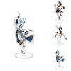 Genshin Impact Barbatos Keqing Barbara Hutao Acrylic Figure Stand Ideal For Decor