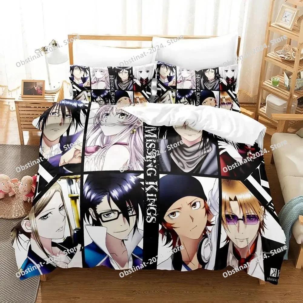 Anime K Project Mikoto Suoh No Blood! No Bone! No Ash! Bedding Set Duvet Cover Full Queen King Size Pillowcase Printed Bed Set
