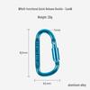 Multifunktionaler D-Form Aluminium Karabiner mit Schloss