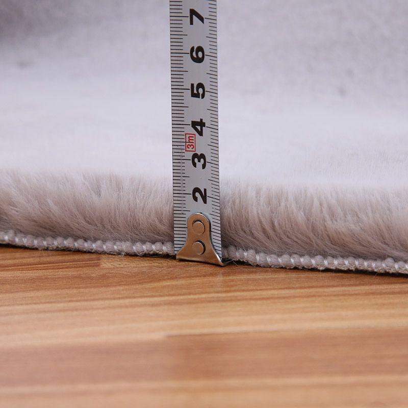 Faux Rabbit Fur Carpet Modern Home Decor Sofa Coffee Table Chair Cushion Soft Plush Luxury Imitation Fur Mat Bay Window Rug