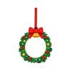 Christmas Wooden Photo Hanging Ornament for Holiday Tree and Wall Decor
