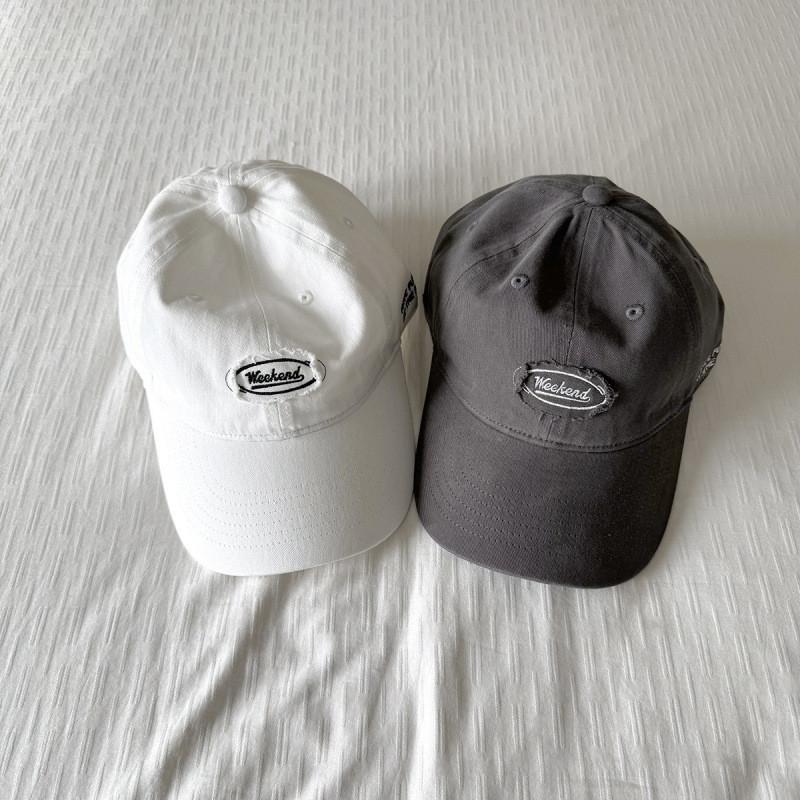 Cotton Baseball Cap For Women With Sun Protection And Embroidered Letters For Casual And Chic Style