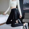Women's Anti-Exposure Yoga Leggings with Skirt - Slimming & Elastic Fitness Pants for Running