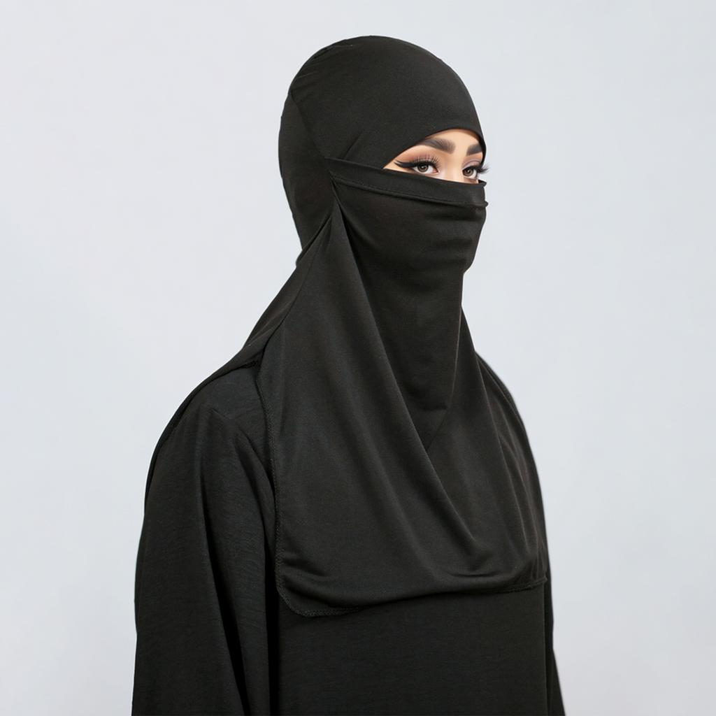 Naher Osten Kopftuch Ramadan Eid Muslimischer Hijab Frauen Vollständige Bedeckung Niqab Burka Turban Kappen Schleier Islamischer Schal Volle Schals Wickeltücher Hut