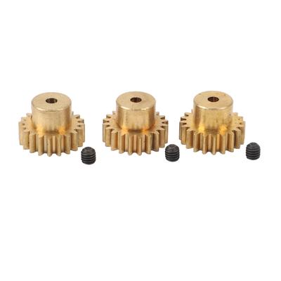 RC Motor Gear 20T M0.6 Copper RC Motor Pinion Set for 112 116 RC Cars for 370 380 390 Motors 3pcs