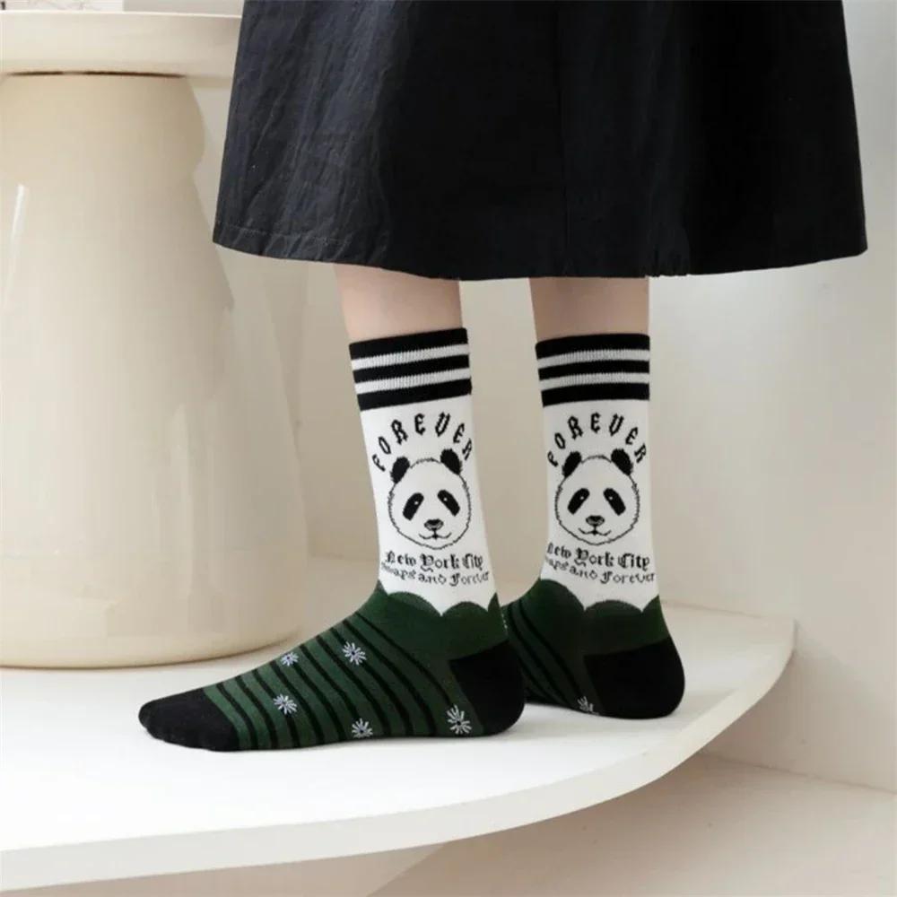 Panda socks for women, fashion, cartoon, skateboard, hipster, streetwear, dance, sport, happy, new, free download