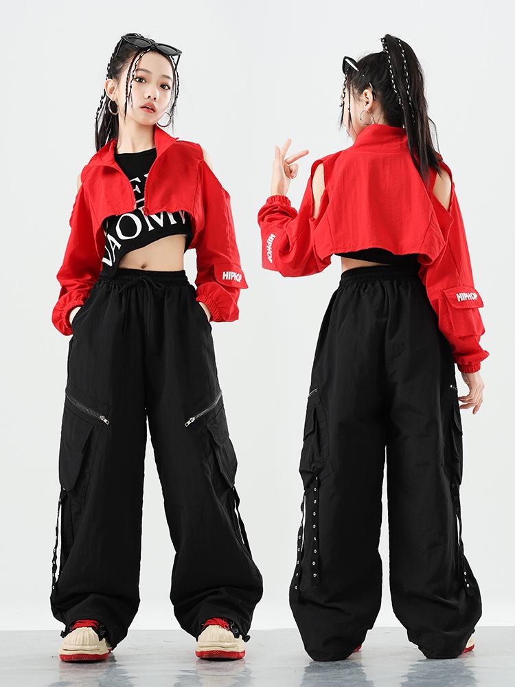 Girls' Trendy Jazz Dance Outfit - Stylish Fashion Show & Street Style Costume