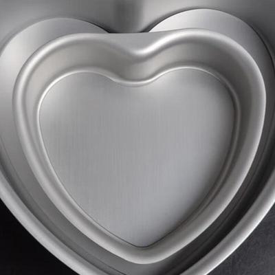 Heart-Shaped Removable Bottom Cake Molds