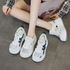 Summer New Casual Fashion Versatile Thick-soled Heightening Little White Shoes Women's Explosive Version Hollow, Light and Breathable Women's Shoes