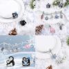 Original 925 Silver Charms Beads Winter Snowflake Snowman Igloo Penguin Pendants Fit Bracelet Charms Women Jewelry Gift