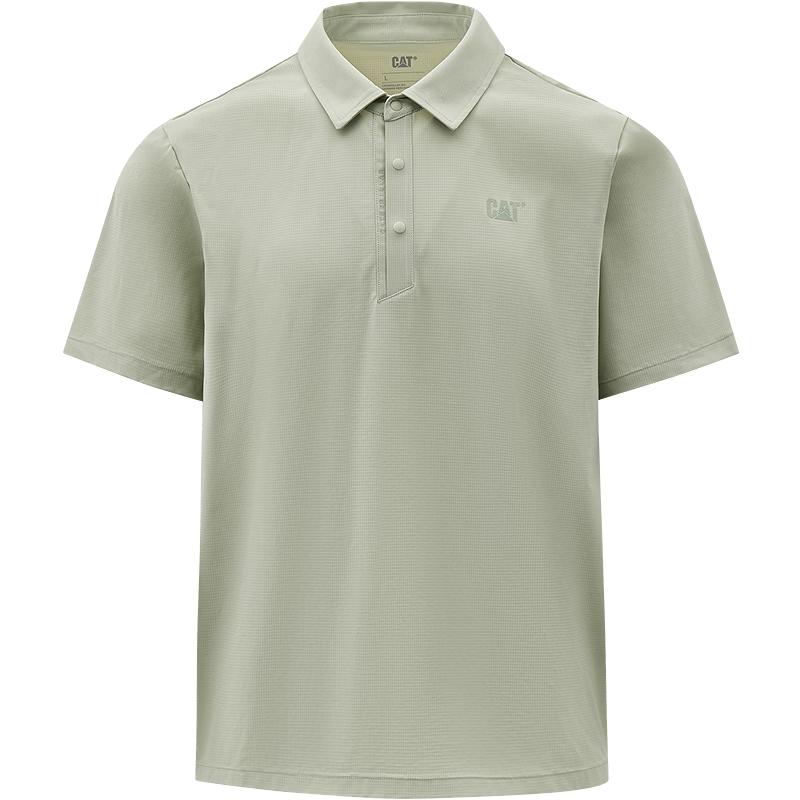 

CAT Men s Urban Sport Cooling Reflective Logo Polo Shirt 3XL