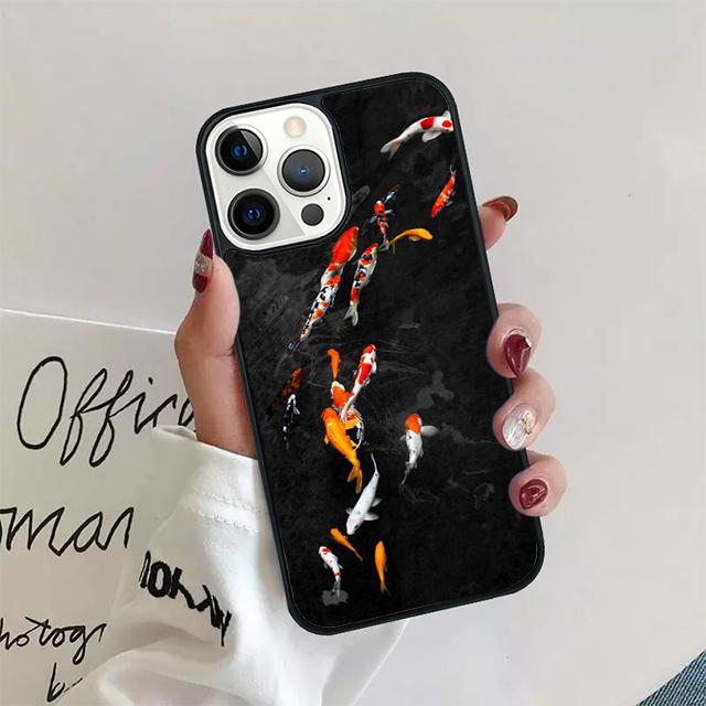 Koi Carp Fish Phone Case Cover For iPhone 17 Air 15 16 14 13 11 12 Pro Max Max Plus Back Coque shell fundas