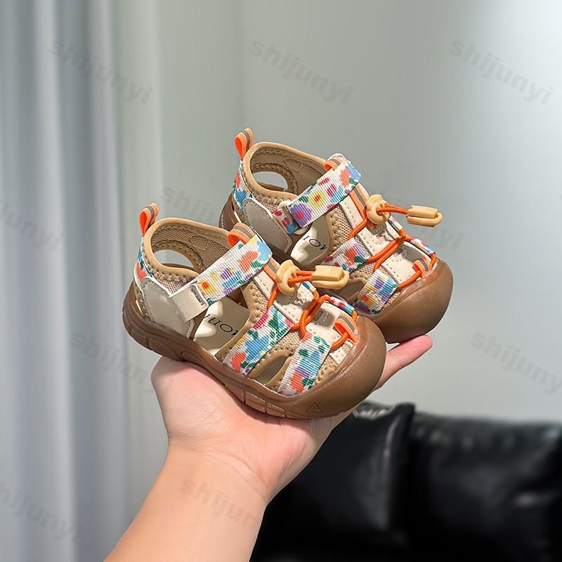 Boys Girls Baby Sandals  Summer Children Outdoor Beach Shoes Flowers Non-slip Fashion Kids Toddler Casual Sports Sandals