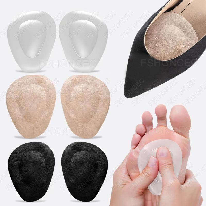 Anti-Rutsch-Silikon-Mittelfußpolster für Damen Gel-Vorfuß-Halbsohlen High Heels Fußschmerz-Linderung Fußballen-Polster Einlagen