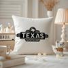 Texas Roadhouse Cushion Cover Anti-dustmite Pillowcase Invisible Zipper Silky Short Plush Sofa Cushion Cover
