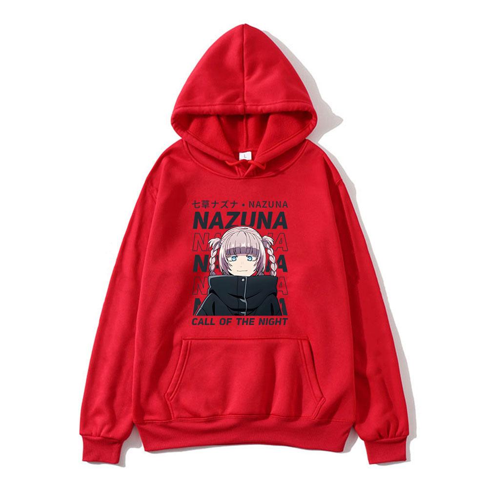 Anime Hoodies Call of The Night Yofukashi No Uta Print Unisex Women Fashion Oversized Sweatshirts Hoodie Harajuku Pullover Clothing