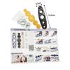 Cover Button Tool DIY Button Craft Universal Flat Back Button Covers DIY Button Craft Set for Luggage Jeans Sweater Jacket Shirt
