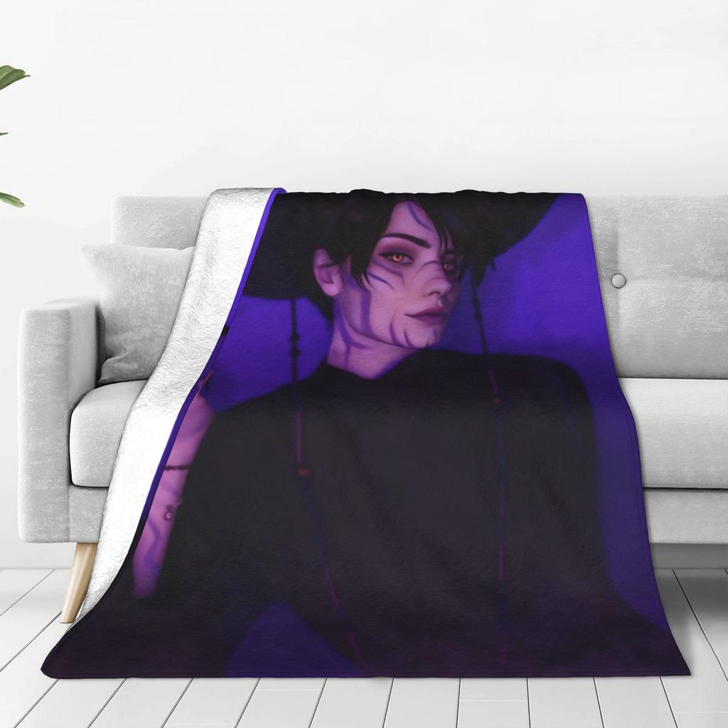 KPOP DEMON HUNTERS Saja Boys Jinu Blanket  Soft Warm Novelty Plush Throw Blanket For Children Outdoor Flannel Bedspread Cover