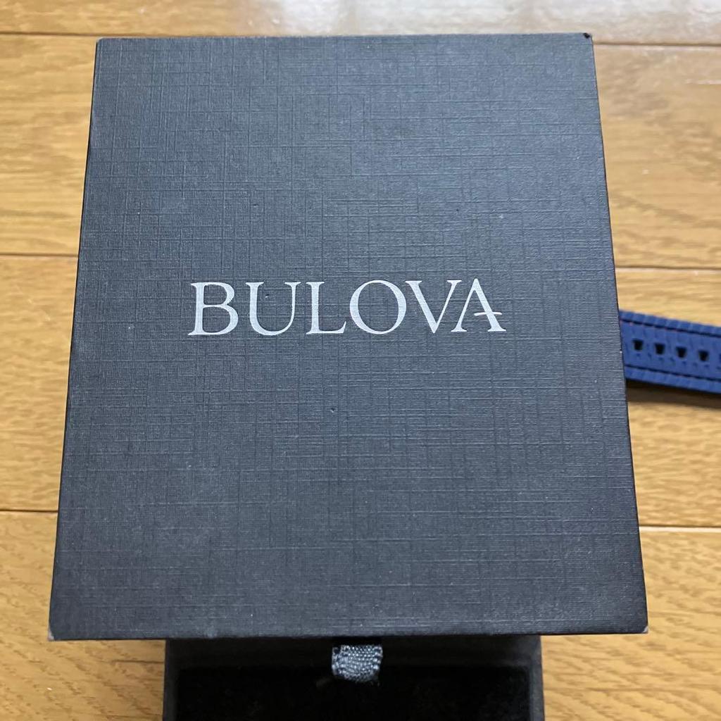 Used Bulova Marine Star Navy Gold