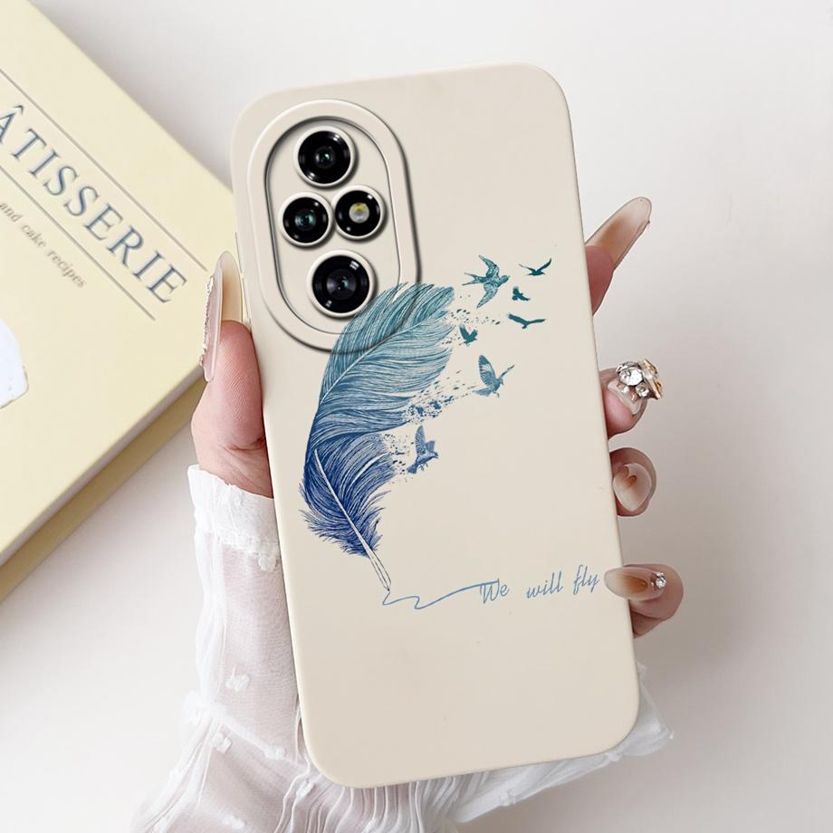 Für Honor 200 Pro 200 Lite Honor200 Hülle Abdeckung Weiches Silikon TPU Blume Schmetterling Girly Mode Malerei Honor 200Lite 200Pro