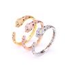Style New Product Fashion Leopard Bracelet Micro Inlaid Gel Leopard Pattern Ring Bracelet Set for Women