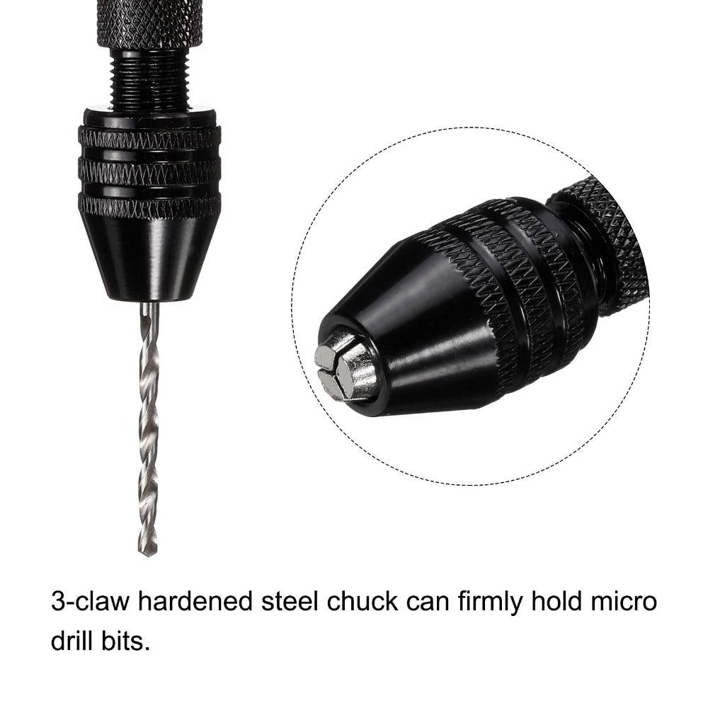 Micro Twist Hole Maker 0.6-3mm Micro Drill Bits Mini Hand Drill Rotary Tool  Woodworking Model